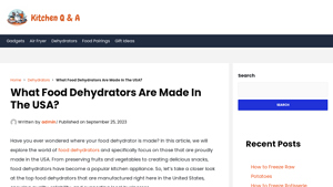 What Food Dehydrators Are Made In The USA? - Kichen Q & A - dehydrator made in usa