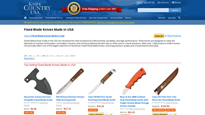 Fixed Blade Knives Made in USA - Knife Country USA - chef knife made in usa