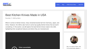 Best Kitchen Knives Made in USA - knifetrackers.com - best kitchen knives made in usa