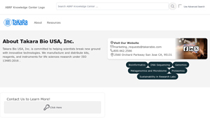 Takara Bio USA, Inc. - Index - ABRF Knowledge Center - takara bio usa inc