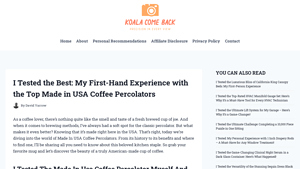 I Tested the Best: My First-Hand Experience with the Top Made in USA ... - coffee percolator made in usa