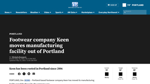 Footwear company Keen moves manufacturing facility out of Portland - keen footwear made in usa