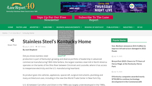 Stainless Steel's Kentucky Home - Lane Report - stainless steel manufacturers in usa