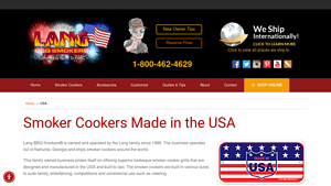 USA - Lang BBQ Smokers - pellet grills made in usa