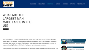 What Are The Largest Man Made Lakes In The Us? - largest man-made lakes in usa