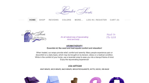 Natural Heat Therapy Wraps and Aromatherapy Heating Pads by Lavender Scents - heating pad made in usa