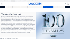 Top 100 US Law Firms - 2025 Am Law 100 - Law.com - legal companies in usa