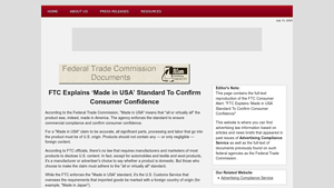 Made in the USA Standard Is Explained - Advertising Law Resources - made in usa qualifications