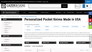 Custom Pocket Knives Made in USA - Lazer Designs - pocket knives made in usa