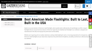Best American Made Flashlights: USA Made Flashlights - Lazer Designs - flashlight made in usa
