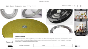Lazy Susan Hardware - industrial lazy susan