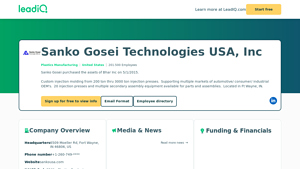 Sanko Gosei Technologies USA, Inc Company Overview, Contact Details ... - sanko gosei technologies usa inc