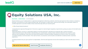 Equity Solutions USA, Inc. Company Overview, Contact Details ... - equity solutions usa