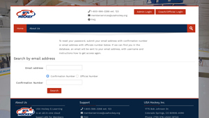 Forgotten password - USA Hockey - usa hockey inc