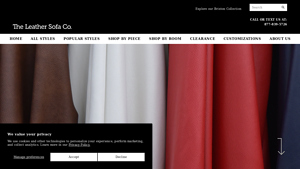 Custom Leather Furniture | The Leather Sofa Co. - leather sofa made in usa