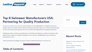 Best 8 Swimwear Manufacturers USA: : Quality And Innovation - swimsuit manufacturers usa