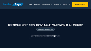 Leeline Bags - Premium Made in USA Lunch Bags