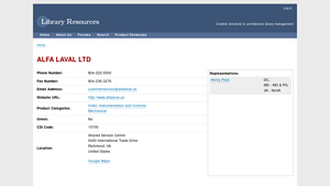 ALFA LAVAL LTD | Library Resources - alpha laval usa richmond