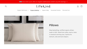 Pillows | The Original, Made in USA Since 1997 - Lifekind® - pillows made in usa