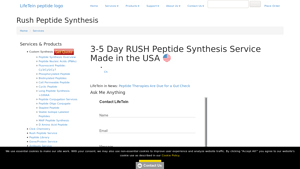 3-5 Day RUSH Peptide Synthesis Service Made in the USA - LifeTein - usa peptides