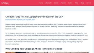 Cheapest way to Ship Luggage Domestically in the USA - ship luggage within usa