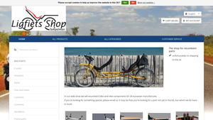 The webshop for recumbent parts and accessories - Ligfietsshop - used pelso recumbent parts usa