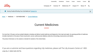 Current Medicines | Medicines | Eli Lilly and Company - medicine company in usa