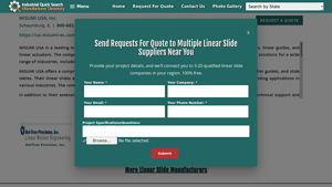 MISUMI USA, Inc. - Linear Slide - misumi usa inc
