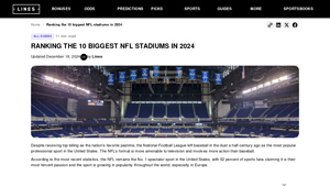 Lines - Biggest NFL Stadiums 2024