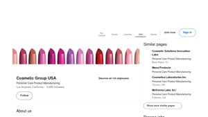 Cosmetic Group USA - Contract Development & Manufacturing