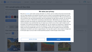 100 Landmarks of the USA - List Challenges - important monuments in the usa
