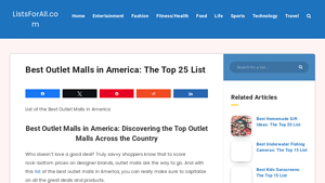 Best Outlet Malls in America: The Top 25 List - ListsForAll.com - best factory outlets in usa
