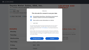 TOYOTA MOTOR SALES, USA, INC. - Kansas City MO - Hours, Directions ... - toyota motor sales usa inc
