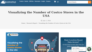 Visualizing the Number of Costco Stores in the USA - LocationsCloud - costco wholesale locations usa