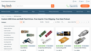 Bulk Flash Drives and Custom USB Drives with your Logo - Logotech - custom usb usa