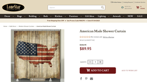 Lone Star Western Decor - American Made Shower Curtain