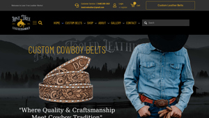 Lone Tree Leather Works | Custom Leather Cowboy Belts - leather belts made in usa