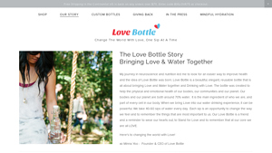Our Story — Love Bottle - Beautiful Reusable Glass Water Bottles - glass water bottle made in usa