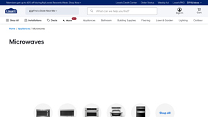 Microwaves & Microwave Ovens - Lowe's - microwave ovens made in usa