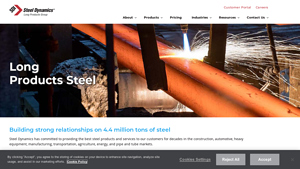 Steel Dynamics | Long Products Steel Group - steel factories in usa