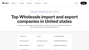 Top Wholesale import and export companies in United states - Lusha - exporters in usa