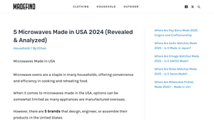 5 Microwaves Made in USA 2024 (Revealed & Analyzed) - MadeFind - microwave ovens made in usa
