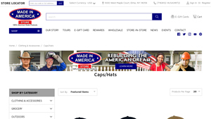 Clothing & Accessories- Caps/Hats - Made In America Store - caps made in usa