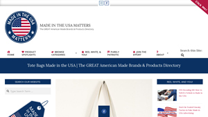 Tote Bags Made in the USA | The GREAT American Made Brands ... - canvas bags made in usa