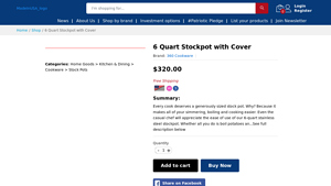 Made In USA | 6 Quart Stockpot with Cover - pots made in the usa
