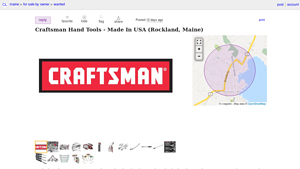 Craftsman Hand Tools - Made In USA - sale - craigslist - craftsman tools made in usa