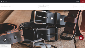Full Grain Men's Leather Belts | Made In The USA - Main Street Forge - leather belts made in usa