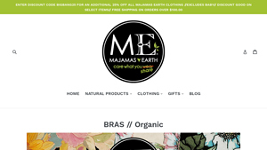 BRAS // Organic - MAJAMAS® EARTH - bras made in usa