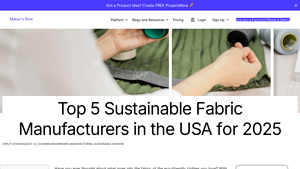 Top 5 Sustainable Fabric Manufacturers in the USA for 2025 - fabric suppliers usa