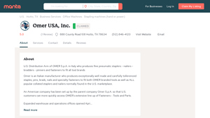 Omer USA Inc. Hutto TX, 78634 - Manta.com - omer usa inc